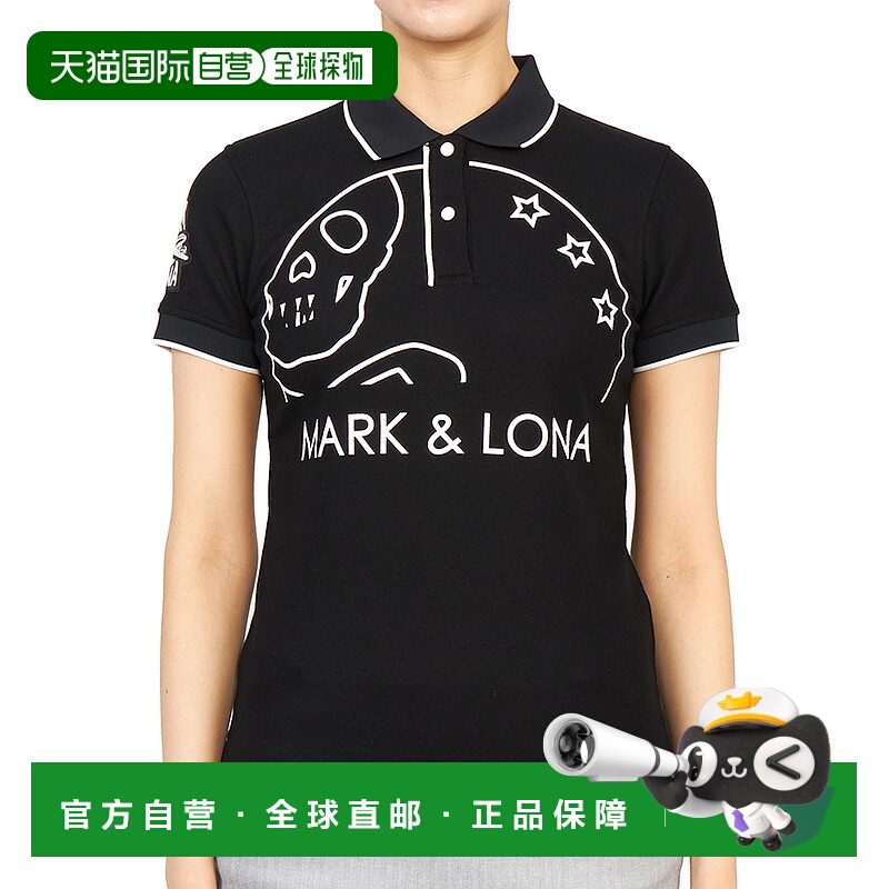 1h可退 韩国直邮MARK & LONA MLW 3A AP01 BLACK 女士 半袖T恤衫