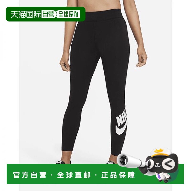 韩国直邮NIKE {仅限店内｝NIKE Essentials 女士高腰徽标紧身裤 -
