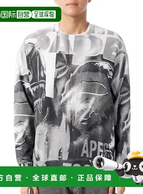 韩国直邮A BATHING APE Overprint Realx Fit 圆领衫 (001SWL3013