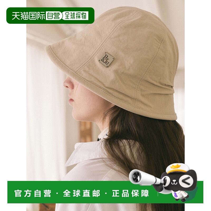 韩国直邮RaJu 女士帽子305819446 Shirring Cotton Bucket Hat_3 C