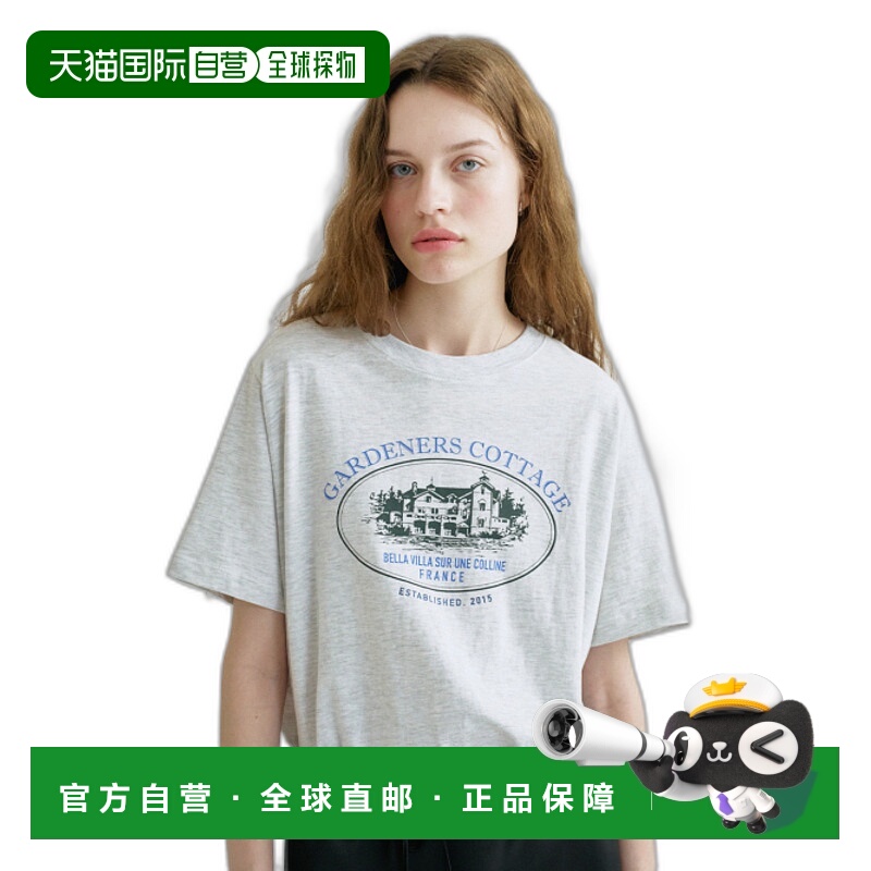 韩国直邮ANEDIT 女士女装T恤AN24MT0015WM S Cottage Printing Tsh