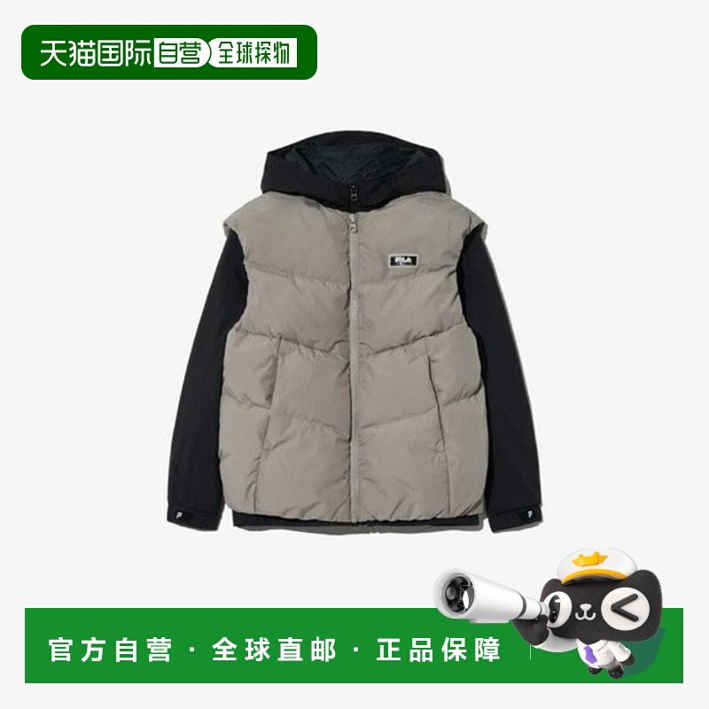 韩国直邮FILA M Wheela 儿童背心 KQC FK2DJG4101X-BLK Buddy 鹅