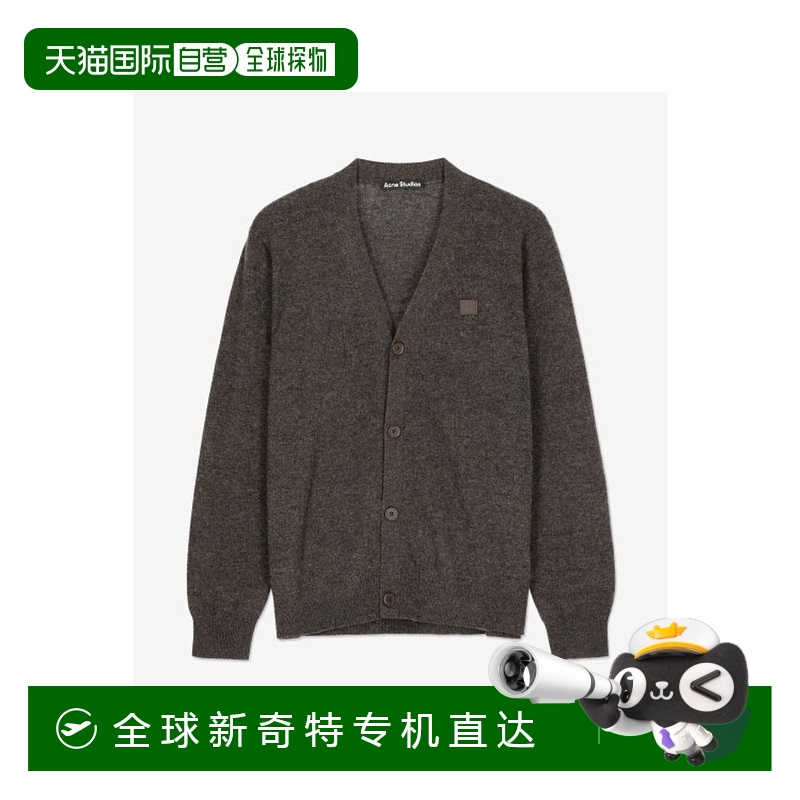 韩国直邮ACNE STUDIOS C60038CW5FACE PATCH V NECK CARGIDAN男士