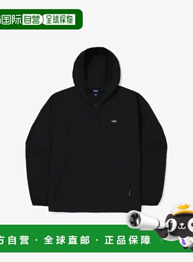 韩国直邮FILA Wheela 连帽衫 PQF FS2JKG3102X-BLK 阻燃连帽风衣