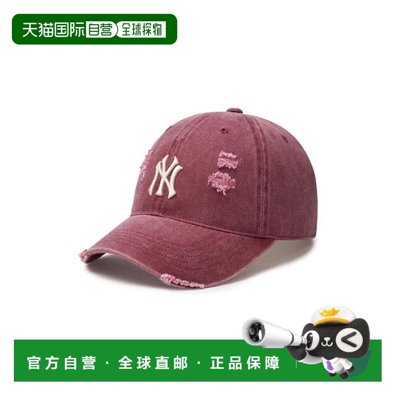 韩国直邮MLB 损伤水洗无结构球帽 (3ACPVV34N-50BDS)遮阳帽