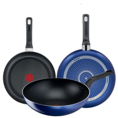 韩国直邮TEFAL锅组套装PTFE 3p set (Frying pan 26cm + 28cm + 2