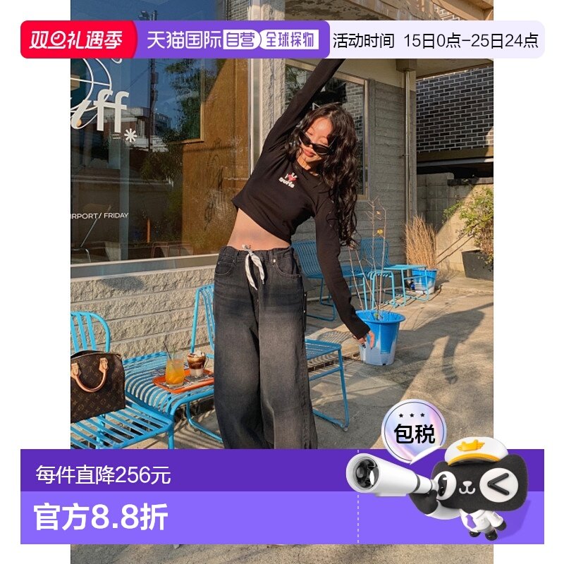 ASIF CALIE 女士女装/女士精品牛仔裤CA24CPT005BK WIDE STRING DE