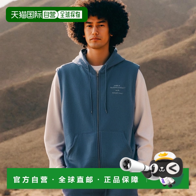 韩国直邮THISISNEVERTHAT 连帽衫Sleeveless Zip Hoodie Light Na