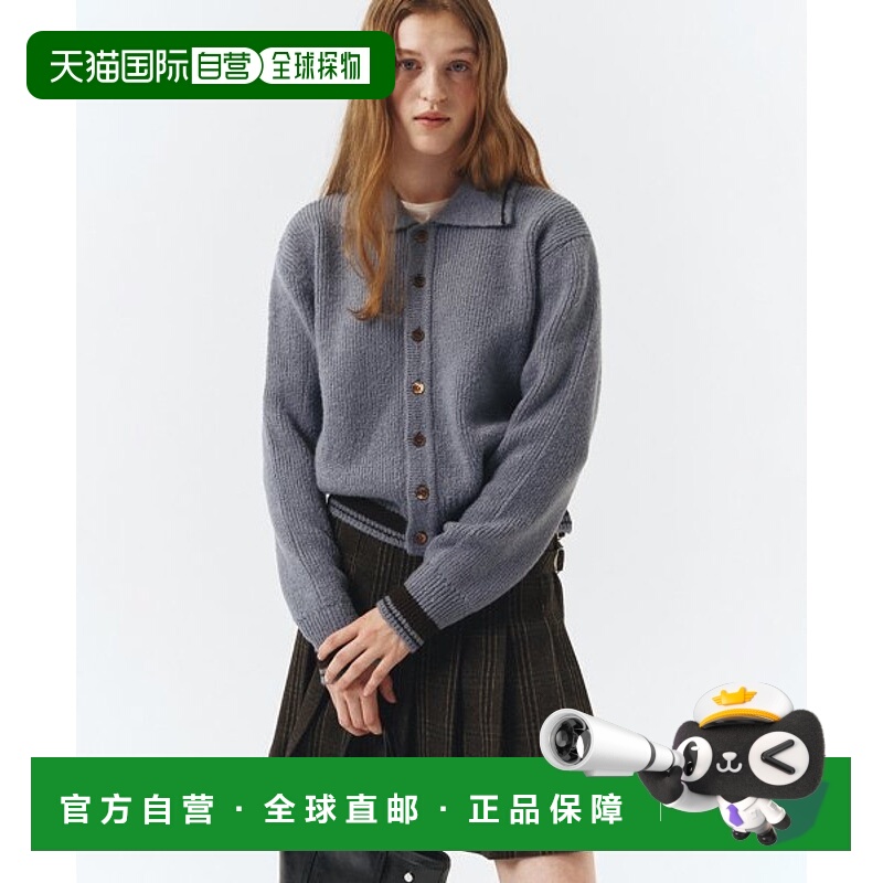 韩国直邮Dunst2023秋冬新品中性风经典女款针织衫UDSW3C104B1羊毛