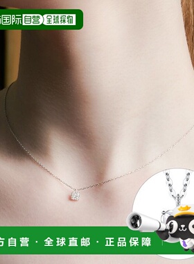 韩国直邮Rosemont [Rosemont] 14K 蕾丝爪镶方形项链 RA24D32S