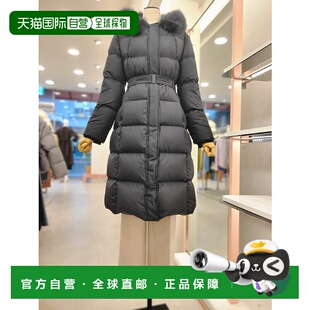 韩国直邮[ITMICHAA] 女士狐狸毛卫衣鹅毛羽绒长外套 (ITOBYPD360)