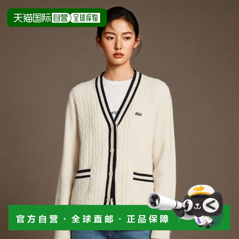 韩国直邮LACOSTE法国鳄鱼 毛针织衫女士AF198E-53NXFJ