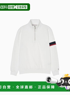 韩国直邮TOMMY HILFIGER 羊毛运动衫半拉链 T12F7TPO660MT1YBR