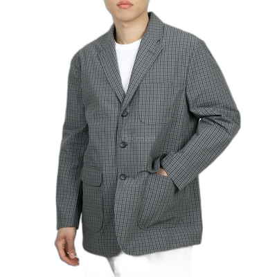 韩国直邮Engineered Garments Ivy西装外套 灰色PC Gunclub格纹