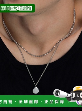 韩国直邮VINTAGE HOLLYWOOD 男士项链VH2411NE070M Round Coin Ne