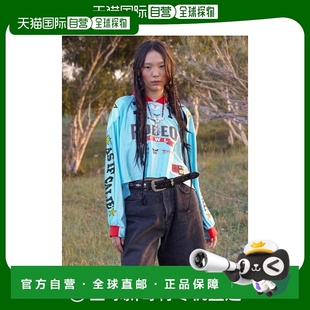 CROP 韩国直邮ASIF RODEO 女士运动T恤CA23CLT007SB FOOTBAL CALIE