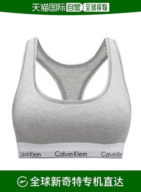 韩国直邮 Calvin Klein 运动文胸女工字背心无胸垫灰色/F3785-020