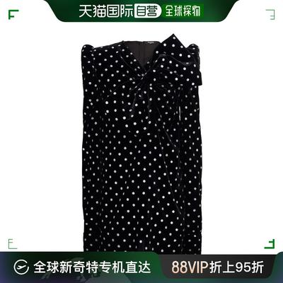 韩国直邮BALMAIN24FW中长连衣裙女BF0R9081 VD93 EAC NOIR ARGENT