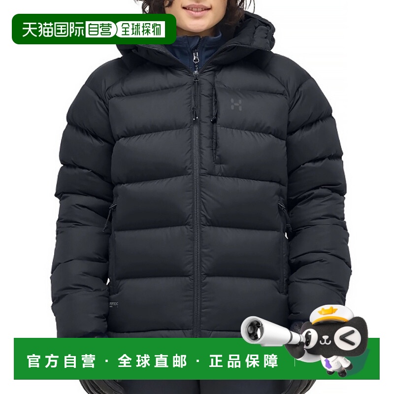 韩国直邮HAGLOFS Rosson Down Hood W`s 纯黑色 (607468-2C5) 羽/