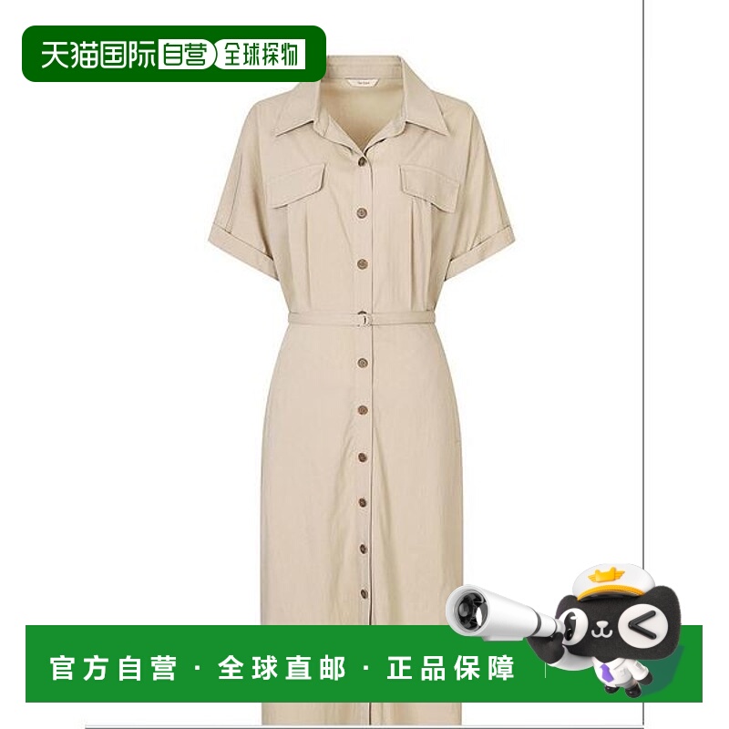 韩国直邮THE IZZAT 翻袖翻边点缀连衣裙 IN7A0OP27-09