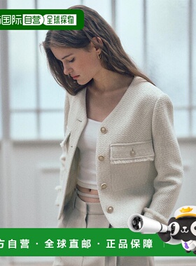 韩国直邮LOEUVRE正品 女士精品302220025Tweed Crop Jacket SW3XJ