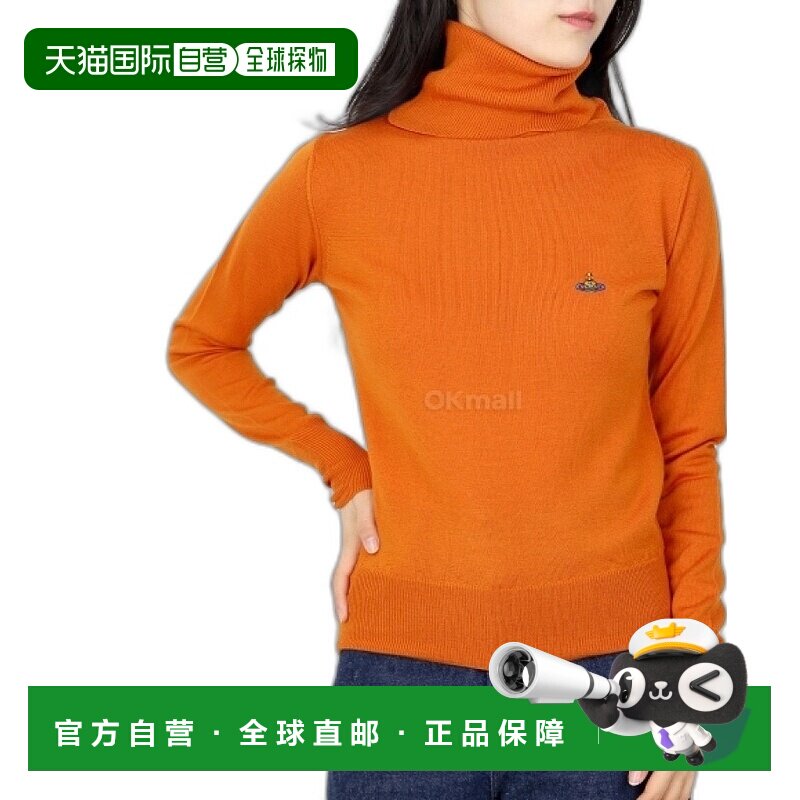 韩国直邮Vivienne Westwood GIULIA 高领针织衫 女士秋季套头纯色