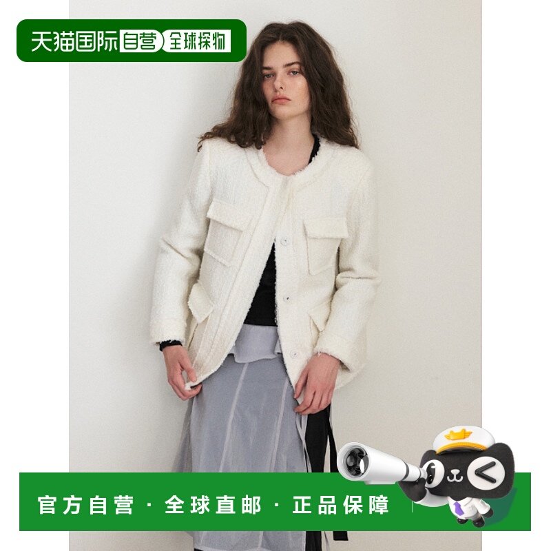 韩国直邮ETMON 女士运动茄克/外套JK130TFF02 CutOff Pocket Twee