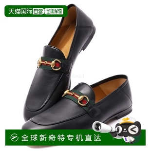 织带皮革马衔扣乐福鞋 自营 男士 99新未使用 GUCCI古驰明星同款