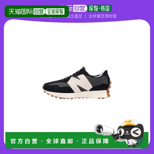 韩国直邮New Balance男女款运动鞋黑色系带质感舒适WS327KC