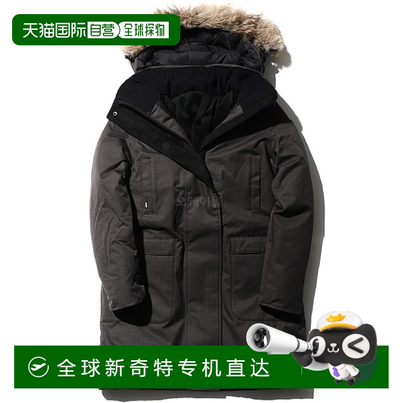 韩国直邮Nobis羽绒服女款灰色毛领保暖经典休闲百搭基础潮流鸭绒