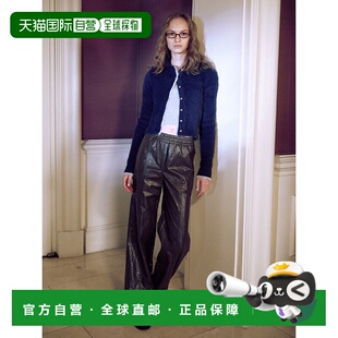 Faux 休闲裤 Leather Wide SW3WL4 韩国直邮LOEUVRE Pants 女士女装