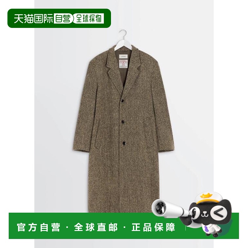 韩国直邮Lemaire Coat CO1114LF1447979 黑色稻草色混纺