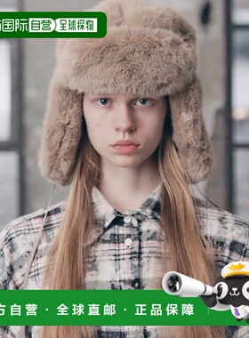 韩国直邮ASIF CALIE 女士帽子CA23CAC017BE VEGAN FUR TRAPPER HAT