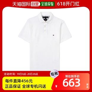 短袖 HILFIGER 韩国直邮 POLO TH1985 弹力 T恤 TOMMY 男士 领子