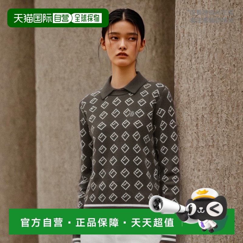 韩国直邮BEANPOLE 高尔夫时尚毛针织衫女士BJ2951A58H刺绣