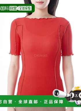 韩国直邮Baserange Omato 3/4 T 恤（我的红色/棕色）(TTO3-RB-SU