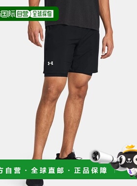 韩国直邮UNDER ARMOUR 1382641-001 黑色男士 UA Launch 2 合 1 7