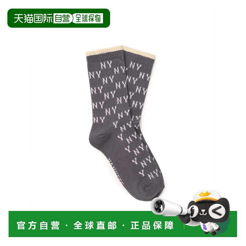 韩国直邮MLB 男士袜子3ASOMM14N-50GRS中筒袜