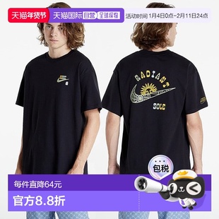 韩国直邮NIKE T恤 Sol Craft 宽松短袖 DR7960-010 黑色耐克