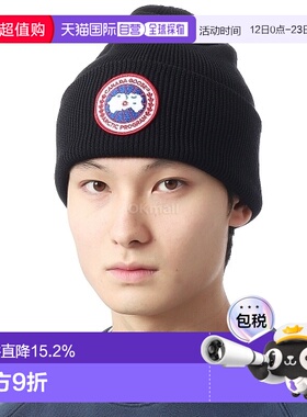 韩国直邮CANADA GOOSE经典logo羊毛毛线帽子秋冬6936M 61
