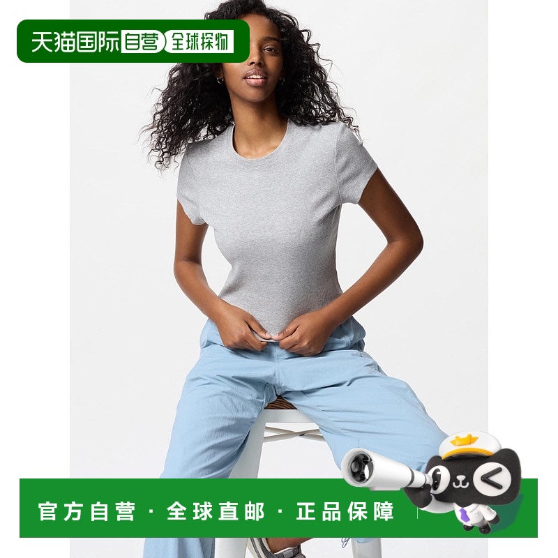 1h可退 韩国直邮uniqlo  上装T恤正品时尚 百搭简约 舒适穿搭 高