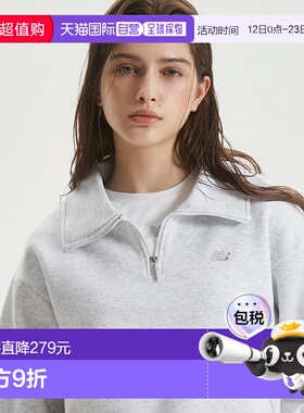 韩国直邮NEW BALANCE 女士拉绒半拉链上衣（SEMI OVER FIT） NBNC