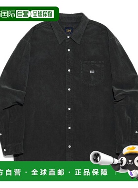 韩国直邮LEE LE2503SH06CH 炭灰色 LEE 洛克口袋唐宁灯芯绒衬衫