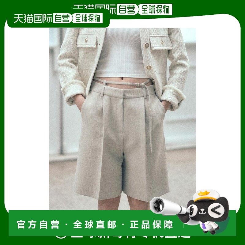 韩国直邮LOEUVRE正品 女装休闲裤302255511Belted Bermuda Pants,女装/女士精品,休闲裤,淘宝优惠券,粉丝福利购,淘宝优惠卷