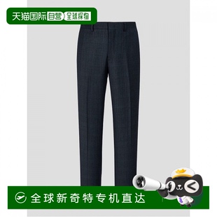 褲 灰色 Logadis RX4102N044 羊毛格紋寬松西裝 韓國(guó)直郵