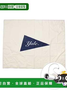 韩国直邮YALE POCKETABLE FLAG LOGO POUCH PICNIC MAT IVORY野餐