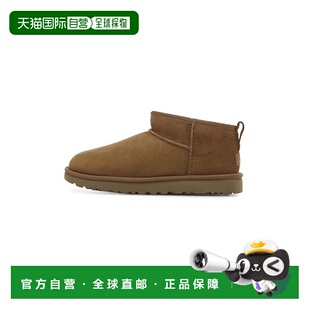 韩国直邮UGG雪地靴女秋冬棕色耐磨时尚 百搭保暖一脚蹬1116109CHE