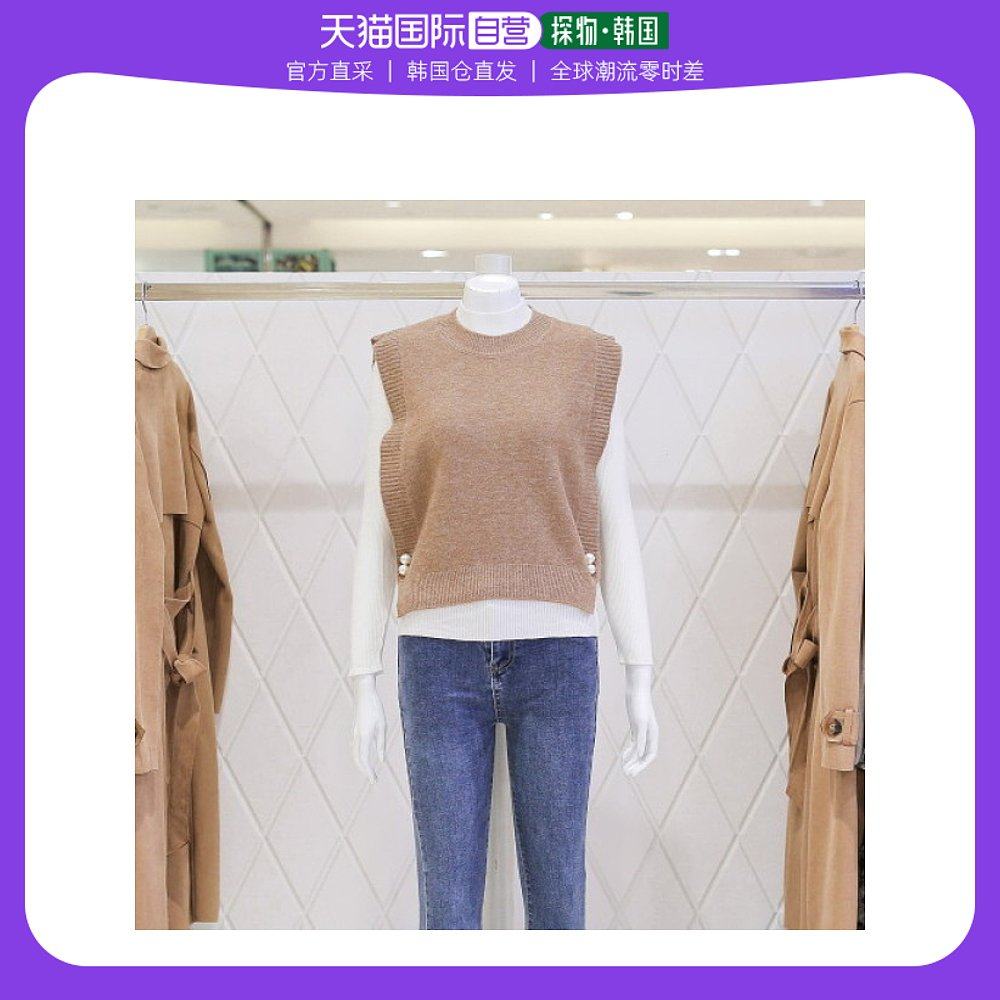 韩国直邮valleygirl t恤 [ak水原店] [valley girl] 珍珠 扣子 针