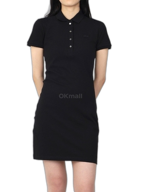 韩国直邮Lacoste 弹力棉珠地布POLO衫连衣裙（EF5473-031） 一件