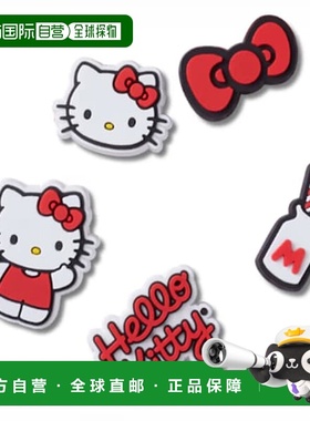 韩国直邮crocs 一套 5 个 Hello Kitty Jibbits 10012664